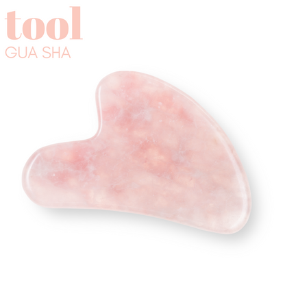 Gua Sha 100% Rose Quartz - Facial Massager